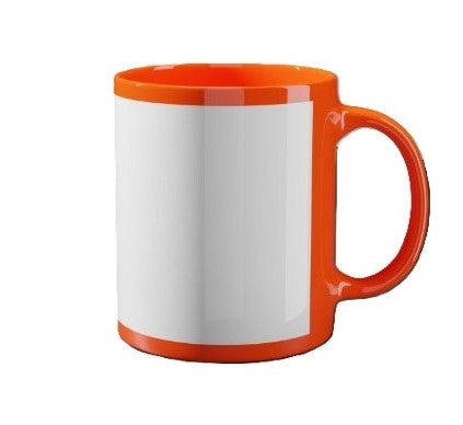 SUBLIMATION WHITE PATCH MUG
