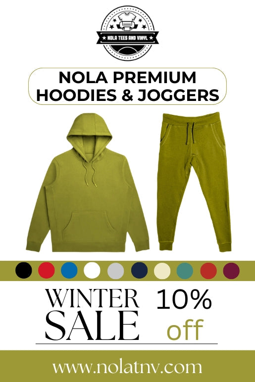 ❄️ Winter Sale Alert: Cozy Up with Hoodies & Joggers at Nola Tees & Vinyl! ❄️