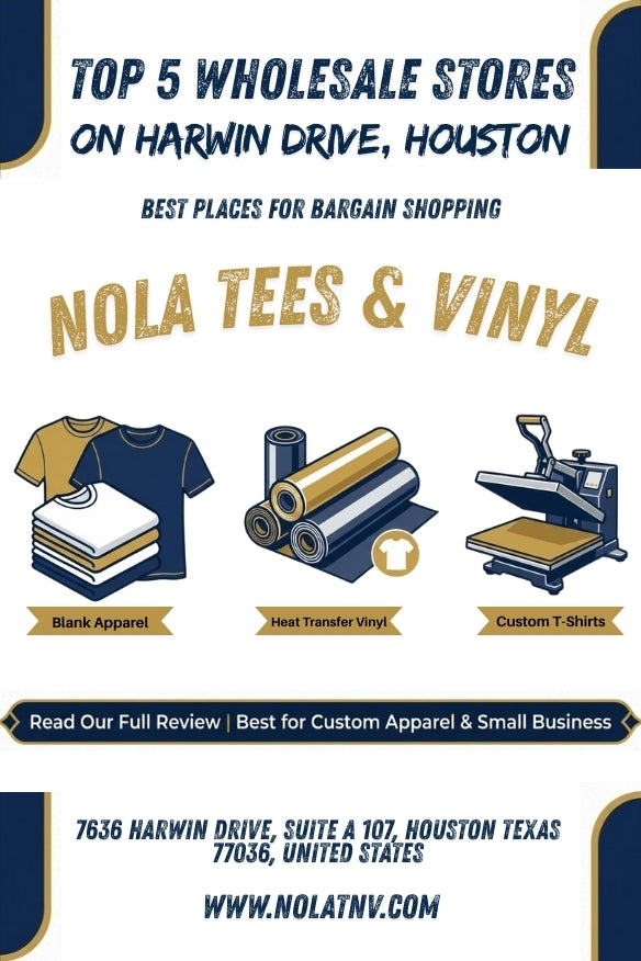 Why Choose NOLA Tees and Vinyl Over Other Wholesale Stores on Harwin Drive?