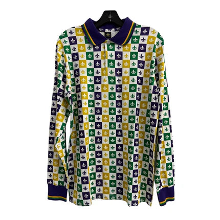 Mardi Gras Adult Polo Shirts