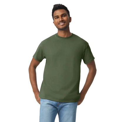 Gildan® 5000 Heavy Cotton Adult T-Shirt - (S-M-L-XL)