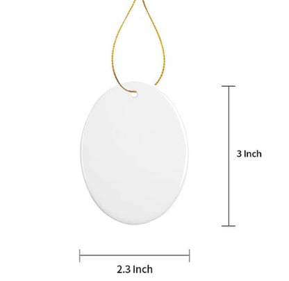Sublimation Blank Ceramic Ornaments